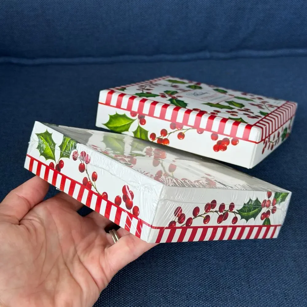 Williamsburg Peppermint Triple Milled Soap 4 Pack Christmas '10 Holiday Gift Set